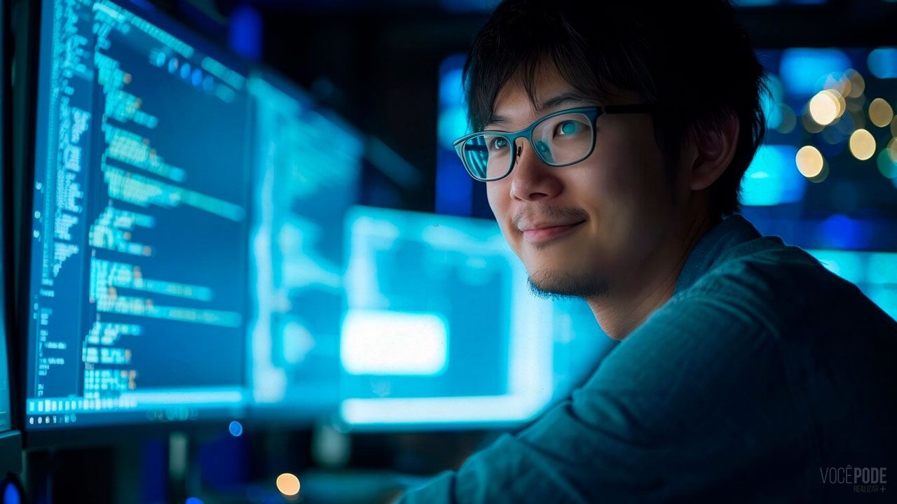 Homem Programando Computador