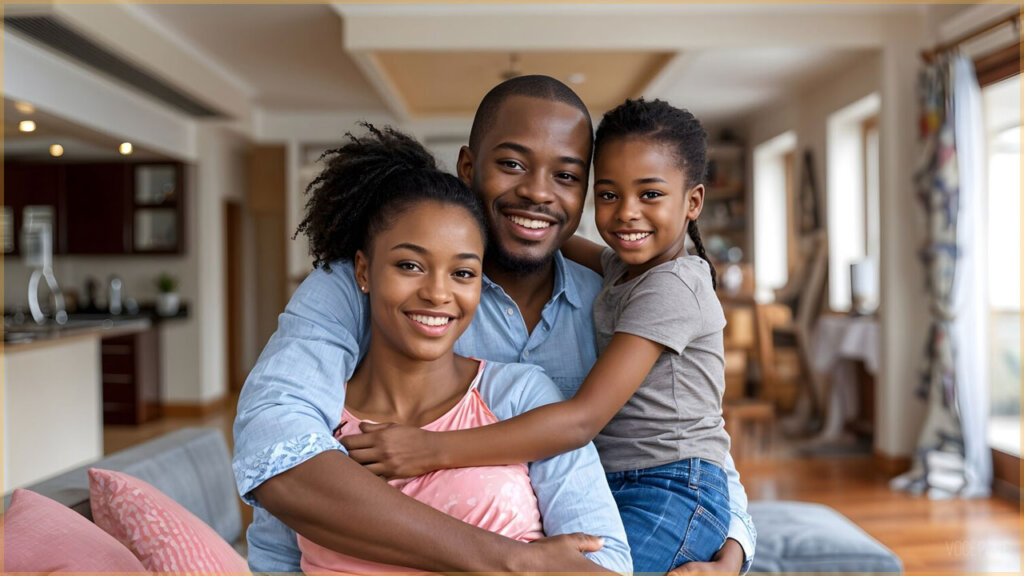 uma família feliz